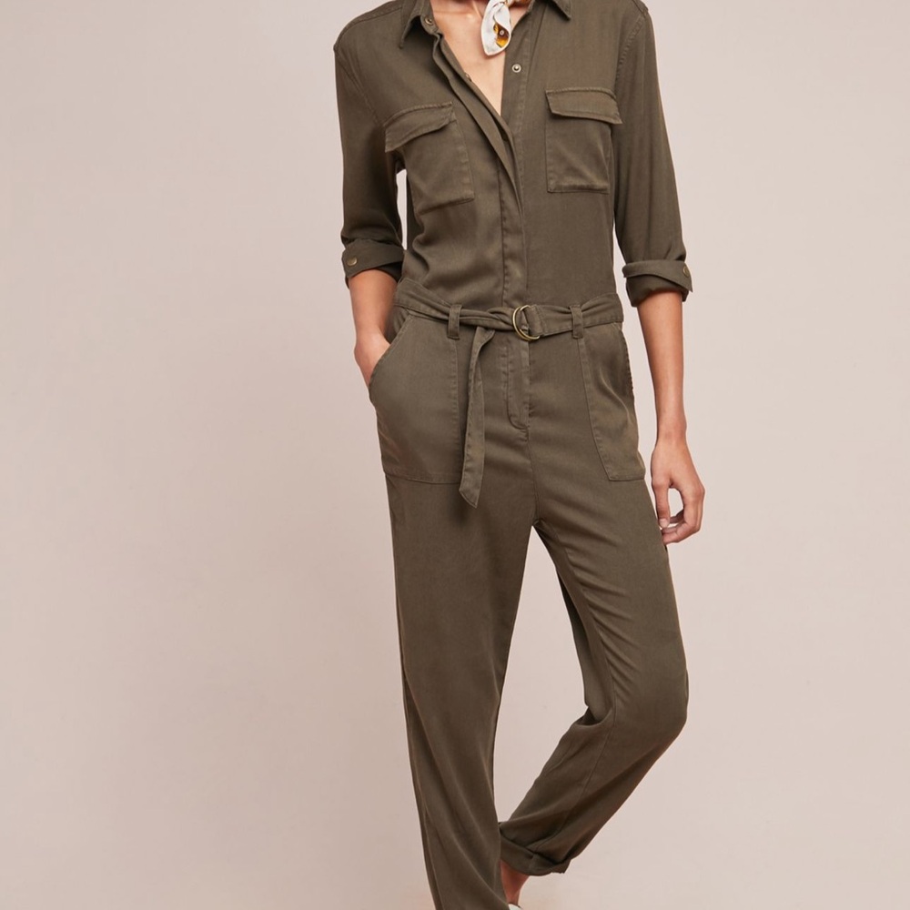 Anthropologie Michael Stars Moss Green Women's Jumpsuit